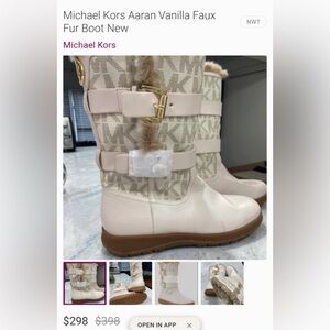 Micheal Kors Aaron Faux Fur Boots